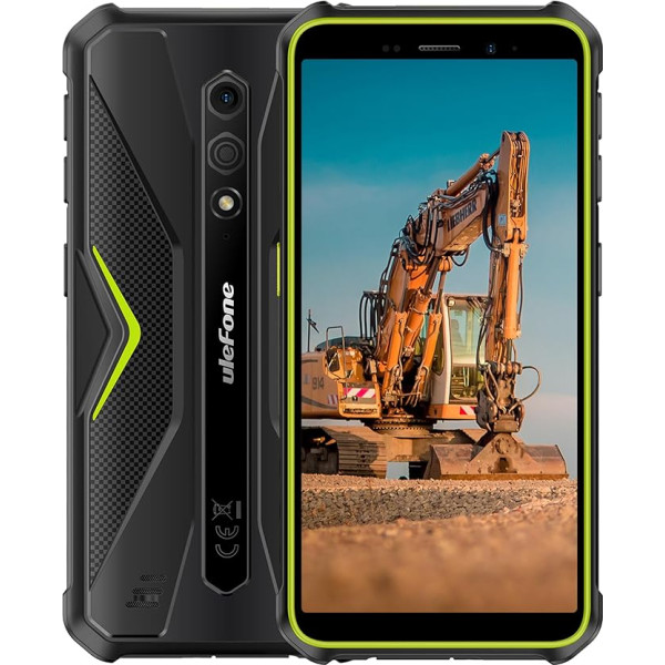 Ulefone Android 13 4G āra viedtālrunis, Armor X12 - 6GB + 32GB, 5,45 collu IP68 IP69K izturīgs mobilais tālrunis bez līguma, Dual SIM + SD 3 karšu slots, 13 MP zemūdens kamera, cimdu režīms, GPS NFC