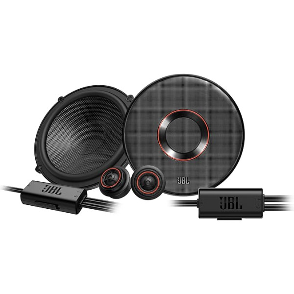 JBL Club 64CSQ Gen 3-165 mm Components Harman Kardon automobiļa skaļruņu komplekts ar augstas kvalitātes skaļruņiem - visaugstākās kvalitātes skaļruņu uzlabošana: 285 W, oglekļa šķiedras zemfrekvences skaļruņa un neticams Y40 ferīta magn