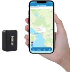 TKMARS TK913 GPS izsekotājs Mini, 1500 mAh akumulators, magnētiskais izsekotājs, darbojas ar SMS/APP/Web platformas starpniecību bez abonēšanas, GPS raidītājs ar dažādiem trauksmes režīmiem, piemērots automašīnai/portfelim/bērniem