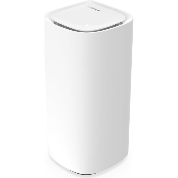 Linksys Velop Pro MX6201-KE WiFi 6E Mesh maršrutētājs 6 GHz un 5,4 Gbps - pārklājums līdz 275 m² un 200 ierīcēm - 1 iepakojums