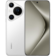 HUAWEI Pura 70 Pro viedtālrunis, 12 GB + 512 GB, īpaši ātrdarbīgs momentuzņēmums, īpaši izcili izgaismota makro telefona kamera, īpaši izturīgs Kunlun stikls, 100 W uzlāde, 5050 mAh akumulators, balts