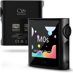 SHANLING M0S portatīvais mūzikas atskaņotājs, augstas izšķirtspējas MP3 atskaņotājs, HiFi atskaņotājs, CS43131 DAC, divvirzienu Bluetooth 5.0, 3,5 mm/Type-C ligzda, 384 kHz/32 bit, 60mW@32Ω, digitālais audio atskaņotājs