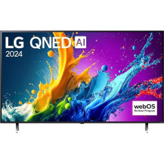 Televizors QNED LG 86QNED80 217 cm 4K UHD 2024 melns un zils