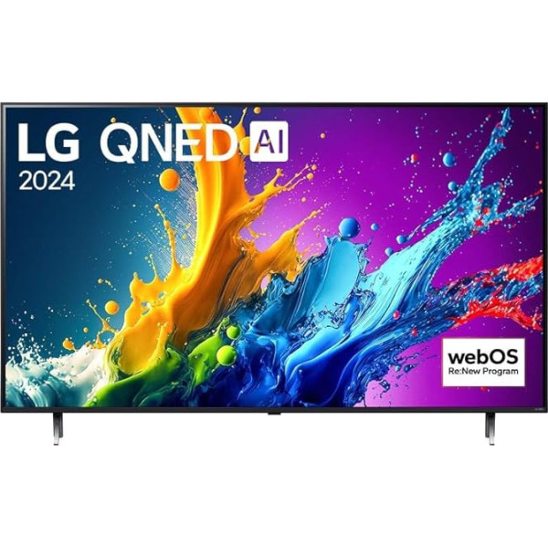 Televizors QNED LG 86QNED80 217 cm 4K UHD 2024 melns un zils