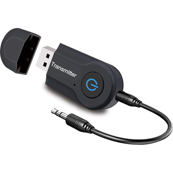 Andven USB bezvadu Bluetooth raidītājs, 3,5 mm audio stereo sistēma televizoram, datoru, portatīvajam datoram, planšetdatoram, MP3 / MP4, multivides atskaņotājam, augstas precizitātes stereo sistēma, Plug and Play