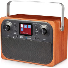 Majestic RT 197 DAB DAB/DAB+/FM radio, Bluetooth, LCD displejs, AUX-IN, austiņu izeja, modinātājs, 2 modinātāji, 3 zvana signāli