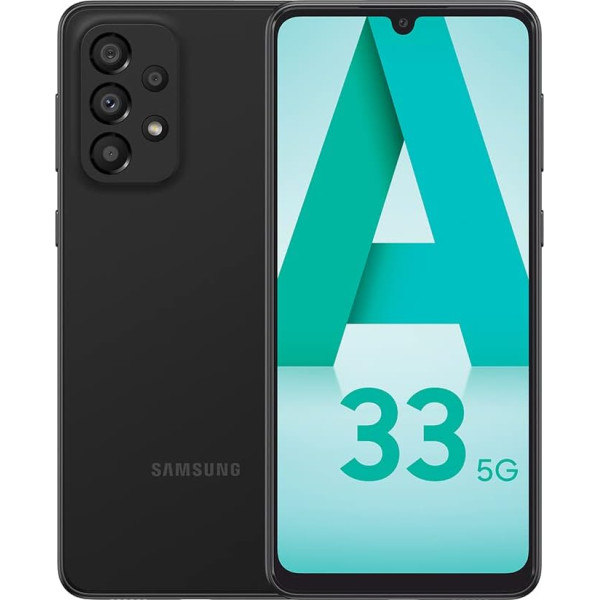 Samsung A336B/DSN Galaxy A33 5G, Dual, atbloķēts, 128GB, 6GB RAM, satriecoši melns