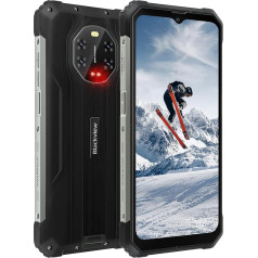 Āra mobilais tālrunis, Blackview BV8800 Infrasarkanais nakts redzamības tālrunis, 8380 mAh/33 W, 6,58 collu FHD + 90 Hz displejs, 8 GB + 128 GB/Helio G96, 50 MP + 16 MP kamera, Dual SIM 4G mobilais tālrunis,