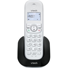 Vtech CS1500 Беспроводной DECT-телефон с блокиратором вызовов, определителем номера/вызовом, громкой связью, дисплеем с подсветкой и клавиатурой