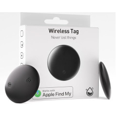 Smart Tag, Jiarui Key Finder Suitcase Tracker saderīgs ar Apple Kur ir? [tikai iOS], atslēgu meklētājs Smart Tag automašīnai, čemodānam, makam, velosipēdam, atslēgām, iPhone IP68 ūdensizturīgs (2 gab.)