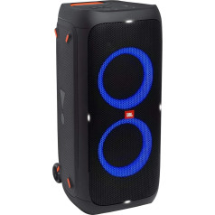 JBL PartyBox 310 melnā krāsā - pārnēsājams un pārvietojams Bluetooth skaļrunis ar gaismas efektiem - pret šļakatām izturīgs mobilais mūzikas skaļrunis ar akumulatoru