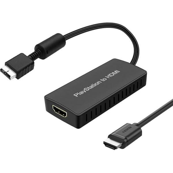 Wrugste PS2 uz HDMI pārveidotājs, PS2 uz HDMI adapteris atbalsta 4:3/16:9 ekrāna aspektu attiecības pārslēdzēju. Darbojas ar PS1/2 HD savienojuma kabeli