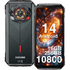 DOOGEE S Punk Phone Shatterproof Android 14 16GB RAM (6+10) + 256GB ROM 6.58