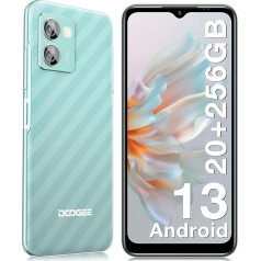 DOOGEE N50PRO viedtālrunis, Android 13, 20GB+256GB 1TB TF, 50MP AI kamera, Octa Core 6,52