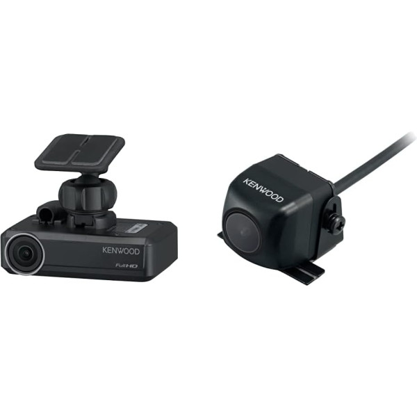 Kenwood DRV-N520 Dash Cam melna un CMOS-230 aizmugures skata kamera ar CMOS tehnoloģiju melna