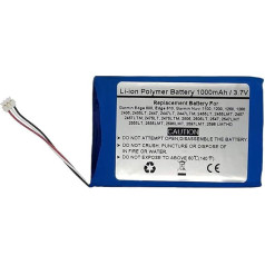 3,7 V / 1000 mAh GPS navigatora rezerves akumulators Garmin Edge 800, Edge 810, Garmin Nuvi 1100 Camouflaged; 1200, 1250, 1260 65292; Garmin Nuvi 2405, 2405LT, 2447LT, 2455LT, 2455LT, 2455LT, 2455LMT,