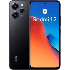 Xiaomi, Redmi 12 viedtālrunis, MediaTek G88 procesors, 50 MP galvenā kamera, 90 Hz FHD+ ekrāns, 5000 mAh akumulators (8+256 GB, melns) (M19A)