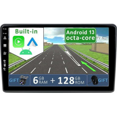 YUNTX [6GB + 128GB] Android 12 autoradio Fiat Ducato/Peugeot Boxer/Citroen Jumper 2006-2022-[Integrated CarPlay/Android Car/DSP/GPS]-9 collu IPS 2.5D kamera + MIC-DAB/Stūres vadības stūres vadība/spoguļskats