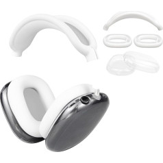 SOULWIT Silikona ausu spilventiņi aizsargvāciņi + TPU aizsargvāciņu korpuss + galvas lentes korpuss Apple AirPods Max austiņām, Apple AirPods Max austiņu aksesuāri