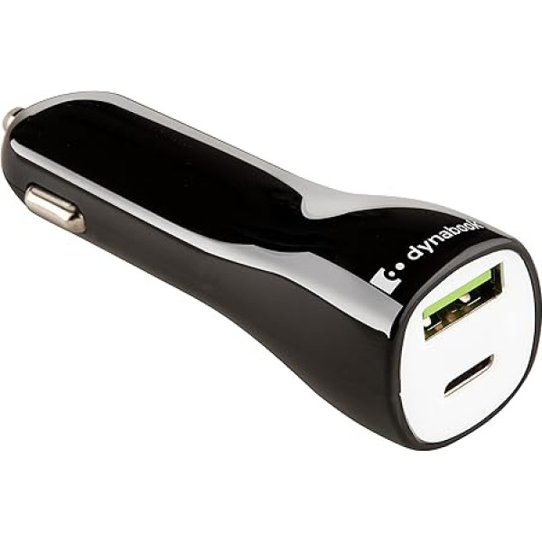 dynabook Auto lādētājs - 45 W USB-C lādētājs - daudzfunkcionāls mobilā tālruņa lādētājs automašīnai - iekļauts USB-C lādēšanas kabelis - īpaši ātra uzlāde - automātiska izejas sprieguma regulēšana