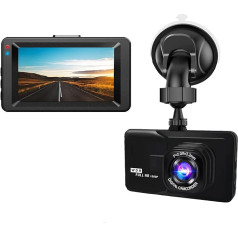 Dash Cam Auto kamera 1080P 6,9 cm (2,7 collu) Auto kamera, platleņķa leņķis 170°, stāvvietas uzraudzība, kustības noteikšana, cilpas ierakstīšana, lietojumprogramma, LCD ekrāns