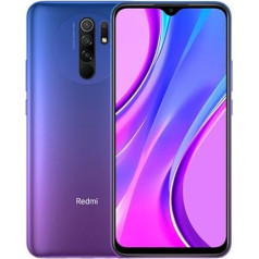 Redmi 9 viedtālruņa kamera 6,53 collu Full HD + 5020 mAh ekrāns (Sunset Purple, 3 GB + 32 GB)