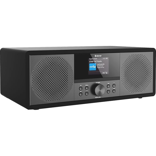 Denver MIR-270B Interneta CD radio Internets, DAB+, FM AUX, Bluetooth®, CD, Interneta radio, FM, melns