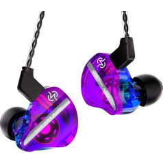 Yinyoo CCZ DC01 PRO In-Ear austiņas ar kabeli, dziļi basi, jaudīga magnētiskā kompozītmateriāla membrāna In-Ear Monitor, Sense Pro kabeļa austiņas IEMS ar augstas tīrības pakāpes OFC kabeli mūziķiem, spēlēm