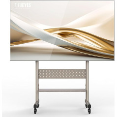 FITUEYES TV Stand with Wheels TV Trolley Height Adjustable for 40-85 Inch TV Max 60 kg VESA 600 x 400 mm