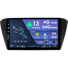 Double DIN Android auto radio Skoda Fabia 3 (2015-2019) DSP + Carplay, atbalsta DAB + WiFi, BT, GPS, AUX, MirrorLink, WiFi, RDS - 4G + 64G