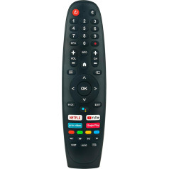 VINABTY balss tālvadības pults, kas piemērota Smart-Tech TV 55UA10V3 24HA10T3 75UA10T1 50UA10T3 43FA10V3 40FA10V3 55UA20V3 50UA20V3 LED-322G0Q LED-5022G0Q LED 32111 G00 LED-240GOO LED-4322G0Q