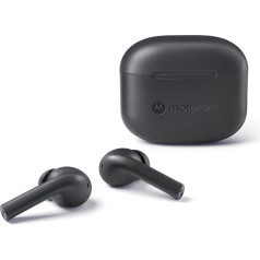 Motorola Moto Buds 065 bezvadu Bluetooth austiņas - bezvadu austiņas ar Bluetooth 5.3 - ūdensizturīgas austiņas ausīs - 15 m bezvadu diapazons - austiņas darbojas 17 stundas - melnas krāsas