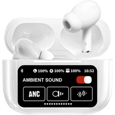 Fourmor bezvadu austiņas - īpaši ilgs akumulatora darbības laiks - Bluetooth 5.3 - ENC In-Ear trokšņu slāpēšanas austiņas - ar bezvadu uzlādes lodziņa LED indikatoru, piektās paaudzes dziļo basu austiņas