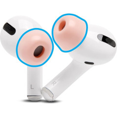 WC TipZ - Wicked Cushions uzlaboti atmiņas putu ausu aizbāžņi Airpods Pro | Uzlabots putu uzlādes paliktņa komforts, blīvējums un atdeves laiks | Perfect Pink