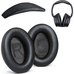 Rezerves ausu spilventiņi QC35 / QC35 II un QC35 galvas lentei / QC35 ii galvas lentei V3 Cushion Cushion Saderīgs ar Bose QuietComfort 35 (QC35) un Bose QuietComfort 35 ii (QC35 II)