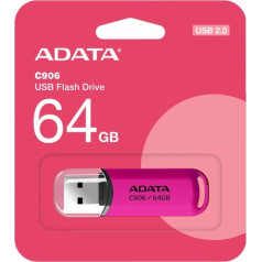 Atmiņas zibatmiņas disks c906 64gb usb2.0 rozā krāsā