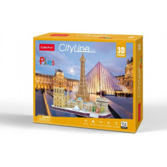 Puzzle 3d pilsētas līnija Parīze