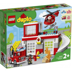 duplo klucīši 10970 ugunsdzēsēju stacija un helikopters