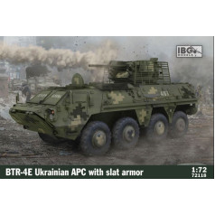 Plastikāta modelis btr-4e ukrainian apc ar līstēm 1/72