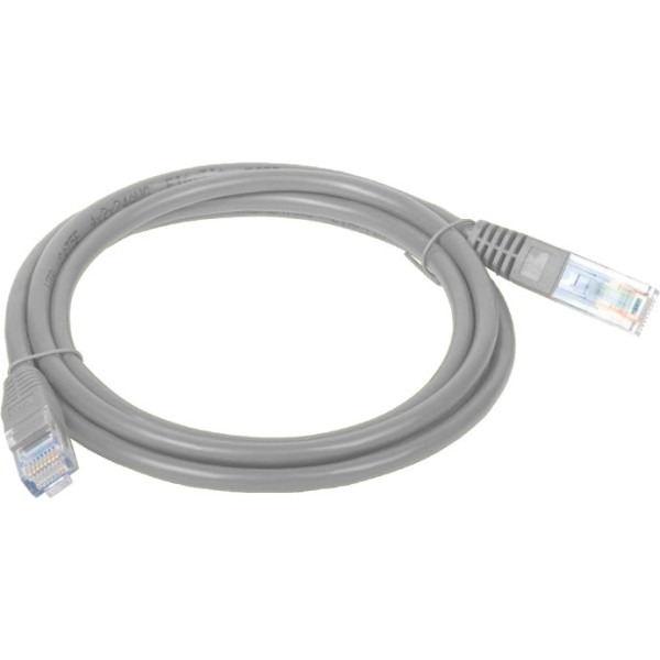 Patchcord utp a-lan kku5sza2 (rj45 - rj45 ; 2m; utp; cat. 5e; krāsa pelēka)