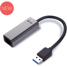 Usb 3.0 адаптер металлический гигабитный ethernet, 1x usb 3.0 к rj45 10/100/1000 мбит/с