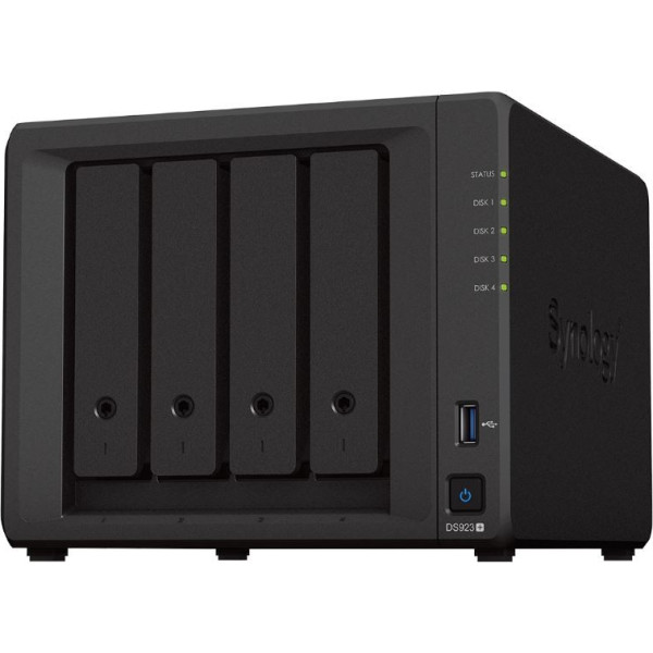 Nas serveris ds923+ 4x0hdd 4gb r1600 2xrj45 1xesata 2xusb 3.2.1