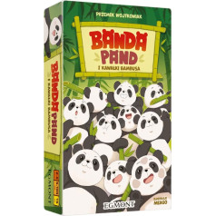 Spēle banda panda un bambusa gabali