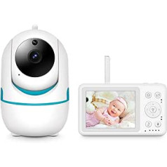 MYPIN Baby Surveillance Camera, Colour LCD Screen, Sound Detection, Clear Night Vision, Two-Way Conversation, Baby Monitor, VOX Mode, Baby Monitor with Camera and Audio, No WiFi