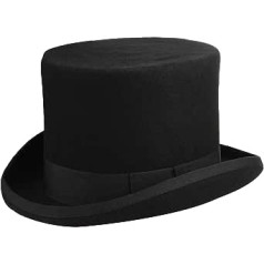 DEMU cilindrinė veltinio skrybėlė, vilnos veltinio skrybėlė, vestuvinė skrybėlė, puošnioji suknelė, vakarėlis, karnavalas
