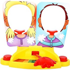 Double Face Slap Cream Pie Machine Face Slap Toy Parody Parent-Child Interactive Game Boy and Girl