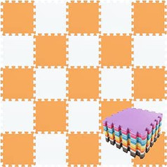 qqpp Eva Puzzle Mat, Children's Play Mat, Foam Mat, Baby Play Mat, Play Mat, Baby Puzzle Mat with Twelve Colour Combinations