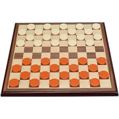 qazxsw Checkers Western Checkers 100 Grid Wooden Checkers Board International Checkers Set Children's School Adult High-End