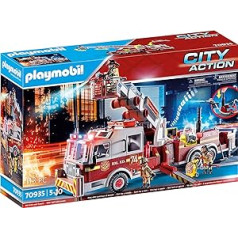 PLAYMOBIL® 70935 Ugunsdzēsēju brigādes transportlīdzeklis: ASV torņa kāpnes