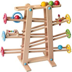 Beluga Toys 30170 Wooden Marble Run